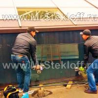 Замена стеклопакета на крыше Экспоцентра Замена стеклопакета на крыше Экспоцентра