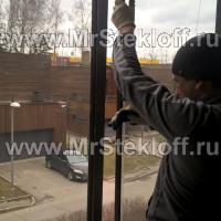 Замена треснувших стеклопакетов в резиденции Рублево