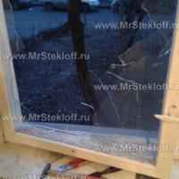 замена стекла в окне, замена разбитого стекла замена разбитого стекла в окне